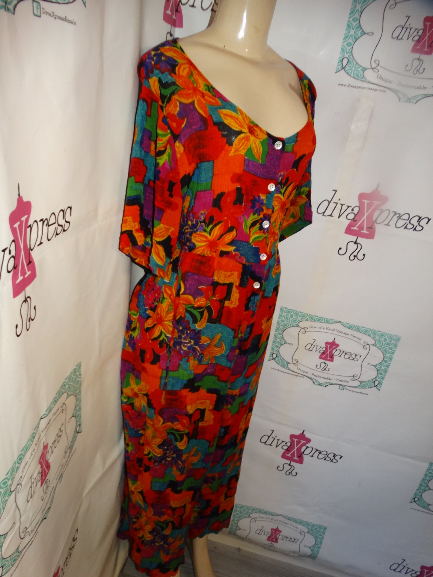 Vitnage LA Cera Colorful Romper Size 1x