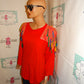 Vintage Red Shingle Top Size 1x