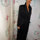 Vintage Nite Line Black Long Tuxedo Blazer Size M