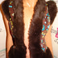 Vintage Sooki Des La Brown Faux Fur Vest Size S