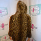 Vintage Leopard Faux Fur Reversible Leather Jacket Size S