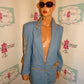 Vintage Jean /Gold Detail Blazer Size L