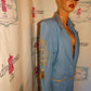 Vintage Jean /Gold Detail Blazer Size L