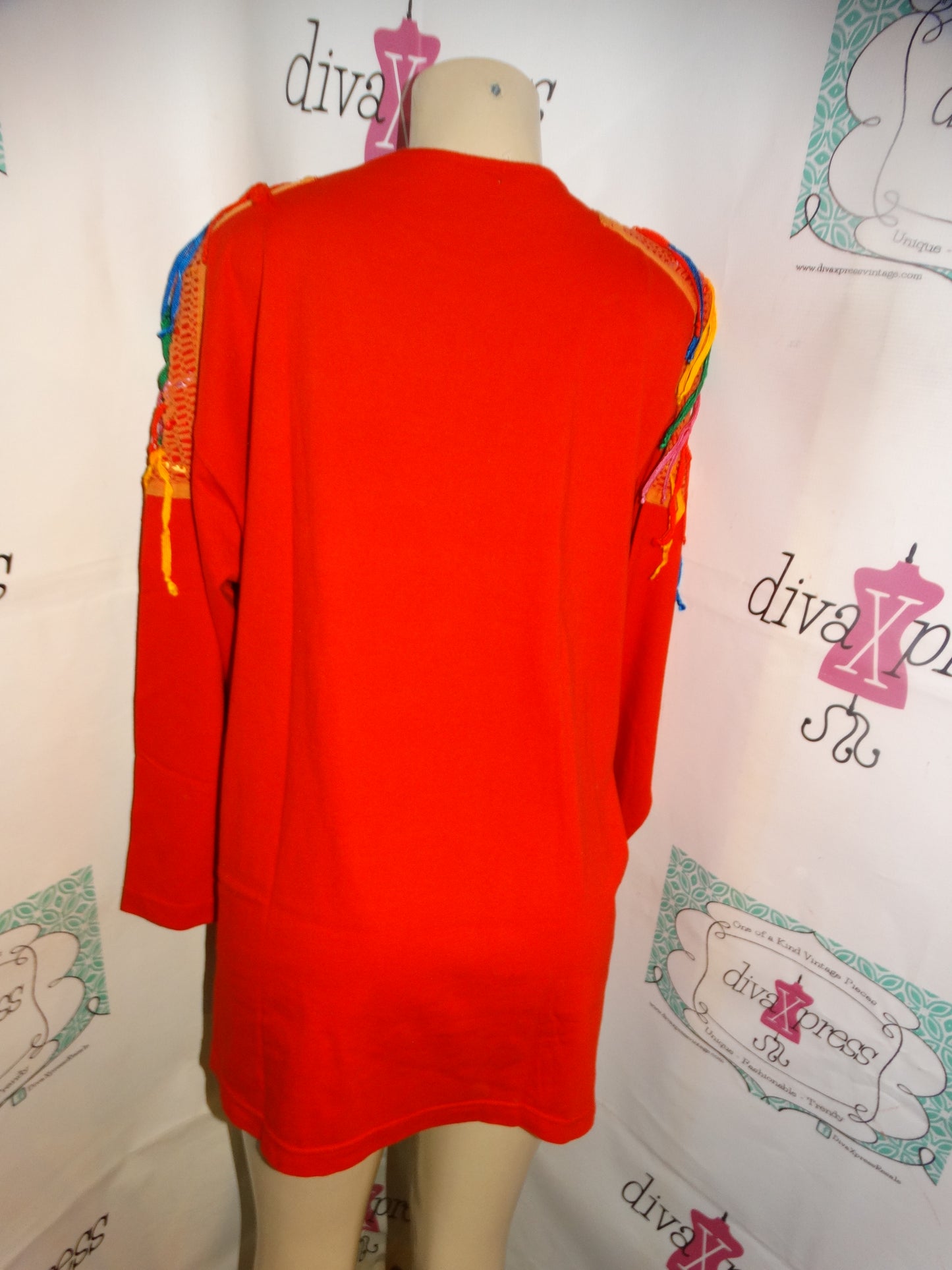 Vintage Red Shingle Sleeve Shirt Size 2x