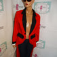 Vintage Red/Blck/White Tuxedo Blazer Size L