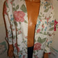 Vintage Tina Barrie Cream Floral Throw Size 1x