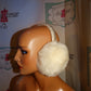 Vintage White Faux Fur Ear Muffs
