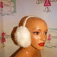 Vintage White Faux Fur Ear Muffs