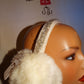 Vintage White Faux Fur Ear Muffs
