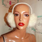 Vintage White Faux Fur Ear Muffs