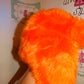 Vintage Orange Faux Fur Hat