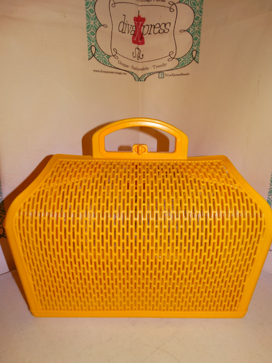 Vintage Yellow Box Speedy Style  PUrse SIze XL