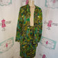 Vintage VLA Green/Black 2 Piece Skirt Set Size 2x