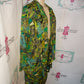 Vintage VLA Green/Black 2 Piece Skirt Set Size 2x
