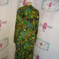 Vintage VLA Green/Black 2 Piece Skirt Set Size 2x