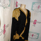 Vintage Judith Ann Plus Black/Gold Sequins Top Size 1x