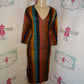 Zara Striped Brown Dress Size XL