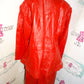 Vintage Raggmattaz Red Leather 2 Piece Skirt Set Size XL