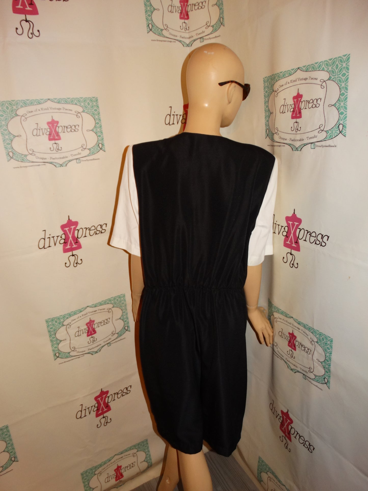 Vintage Postive Influence Black Romper Size XL