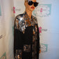 Vintage Romans Sequins Long Jacket Size XL