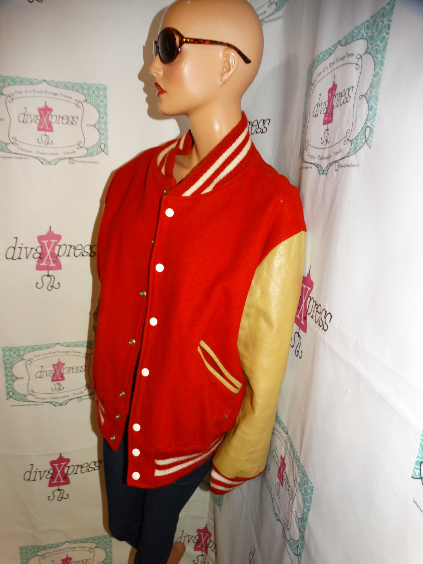 Vintage KAYE Bros Wool Lather Jacket Size 1x