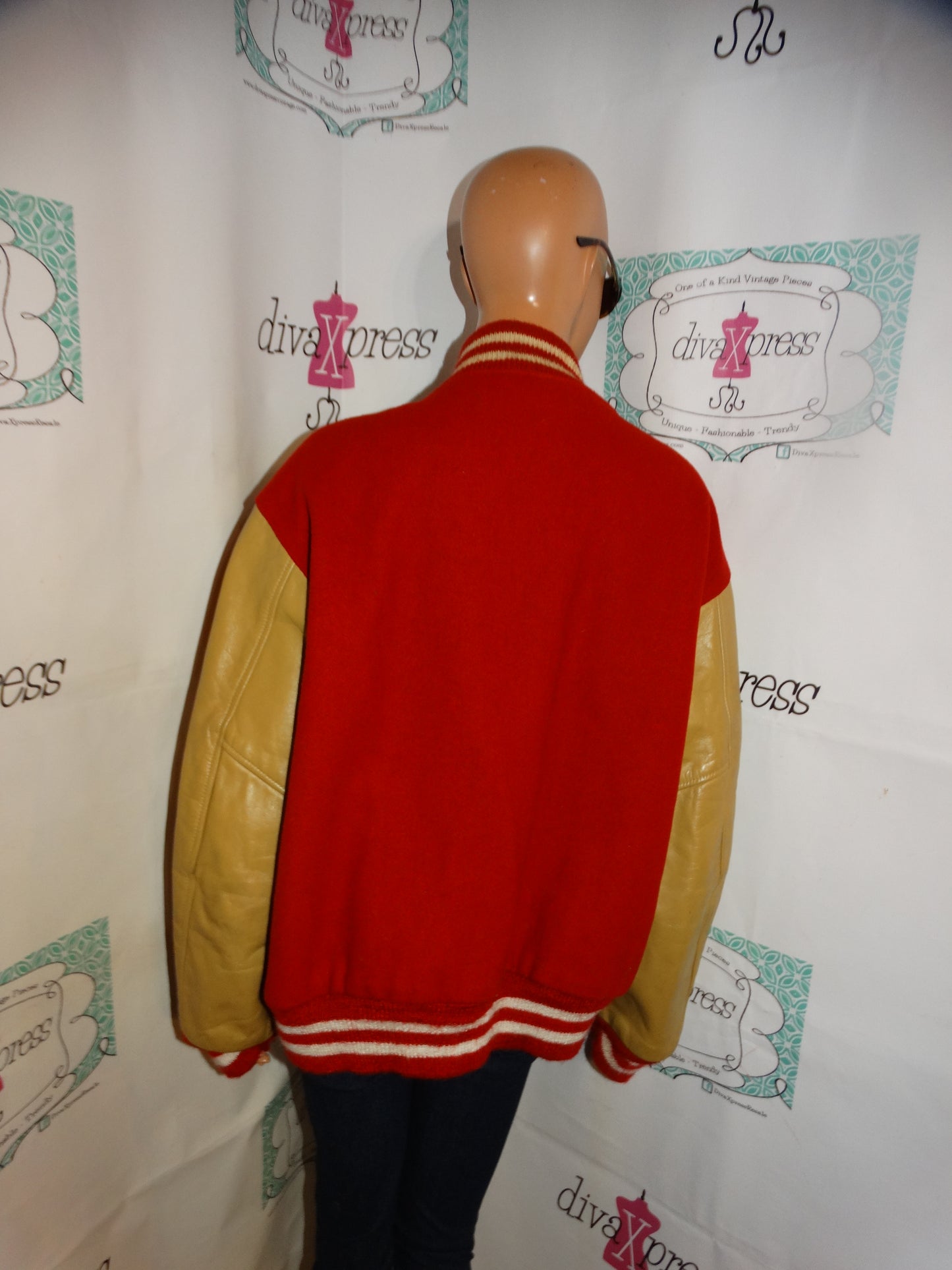 Vintage KAYE Bros Wool Lather Jacket Size 1x