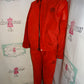 Vintage GG Red Suede 2 Piece Pants Set Size M