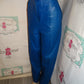 Vintage Leather Club Royal Blue Leather Pants Size 1x