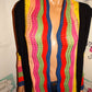 Vintage Style Black Colorful Throw Size M