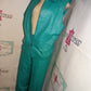Vintage Metro Style Turquoise Leather 2 Piece Set Size XL