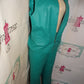 Vintage Metro Style Turquoise Leather 2 Piece Set Size XL