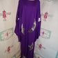 Vintage Purple/Silver Batwing Dress Size 2x