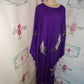 Vintage Purple/Silver Batwing Dress Size 2x