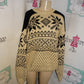 Vintage Tommy Hilfiger Cream/Black Sweater Size 1x