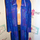 Vintage PT Style Purple/Green Sheer Sheer Duster Size 3x