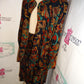 Vintage Jessica Howard Black Red Chain Print 2 Piece Skirt Set Size 2x