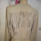 White House Suede Shingle Tan Jacket Size S