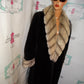 Vintage Monterey Fashions Black/Gray Faux Fur Size 2x