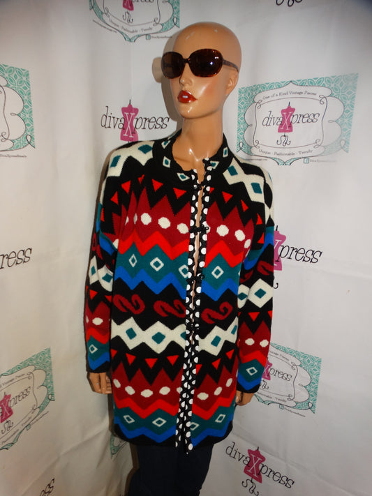 Vitnage Keren Colorful Sweater /Throw Size 2x