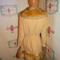 Vintage Tan Faux Fur Coat/Jacket Size M