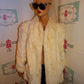 Vintage Olympia White Faux Fur coat Size L