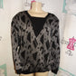 Vintage Silver and Black Sweater Size L