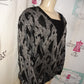 Vintage Silver and Black Sweater Size L