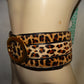 Vintage Leather lock Cheeth Hair Belt Size S