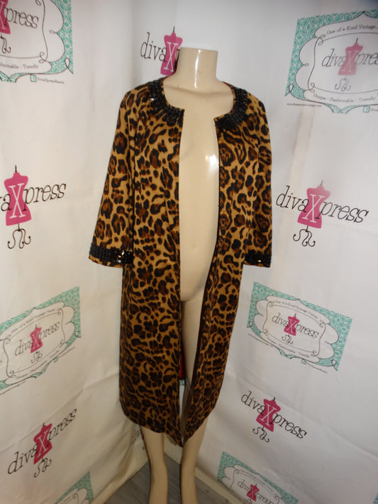 Vintage NEwport NEws Leopard Throw Size L