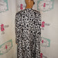 Vintage John Meyers Black/White Throw Size 1x