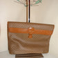Vintage Tan Large Clutch
