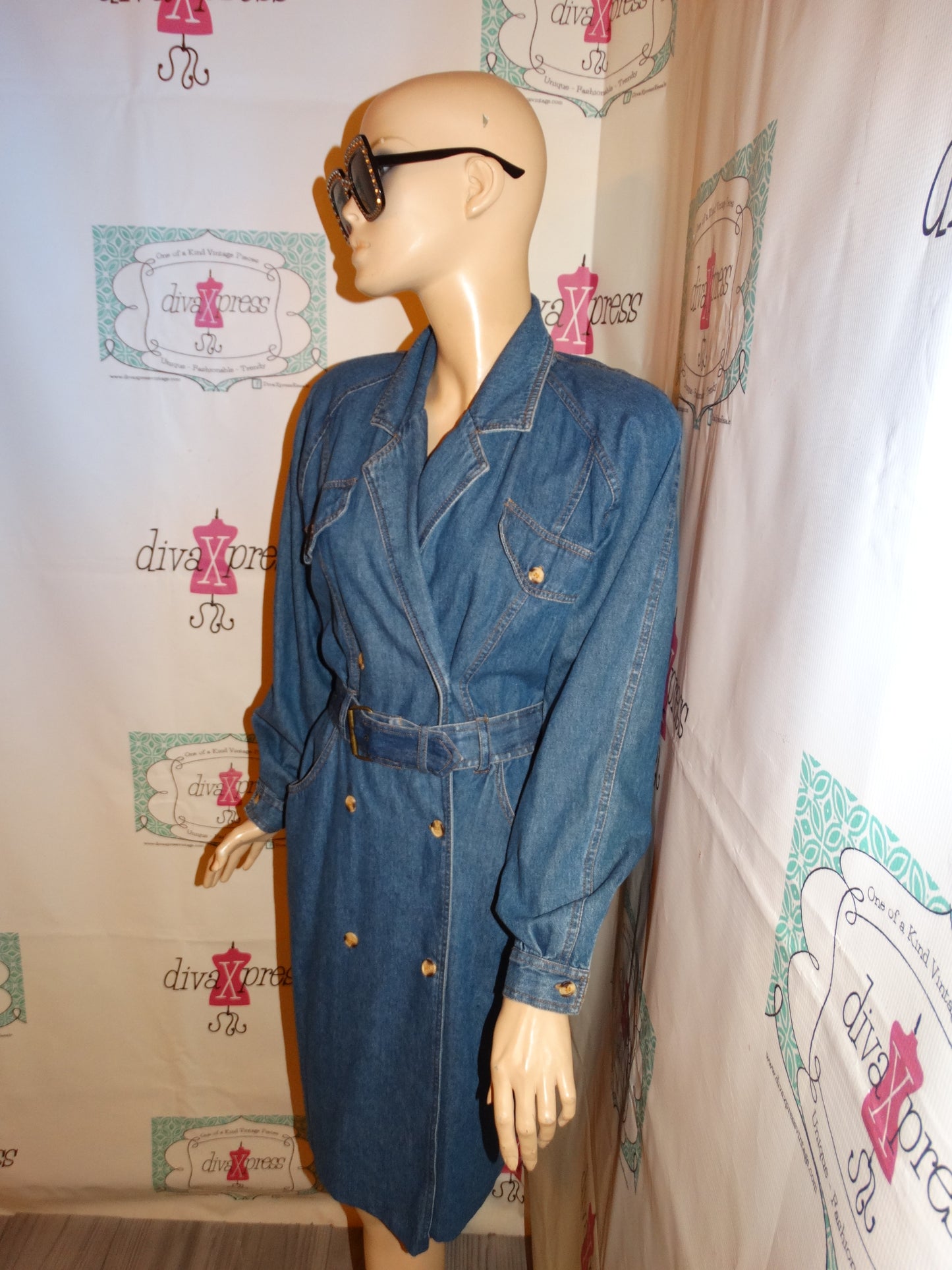 Vintage Together Jean Dress Size S