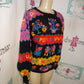 Vintage Joye Fun Pink ABC Sweater Size M