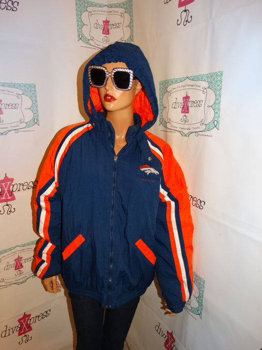Vintage NFL  Broncos Orange/Blue Jacket Size M
